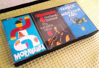 3 x MORAVANKA - Originální kazety PANTON
