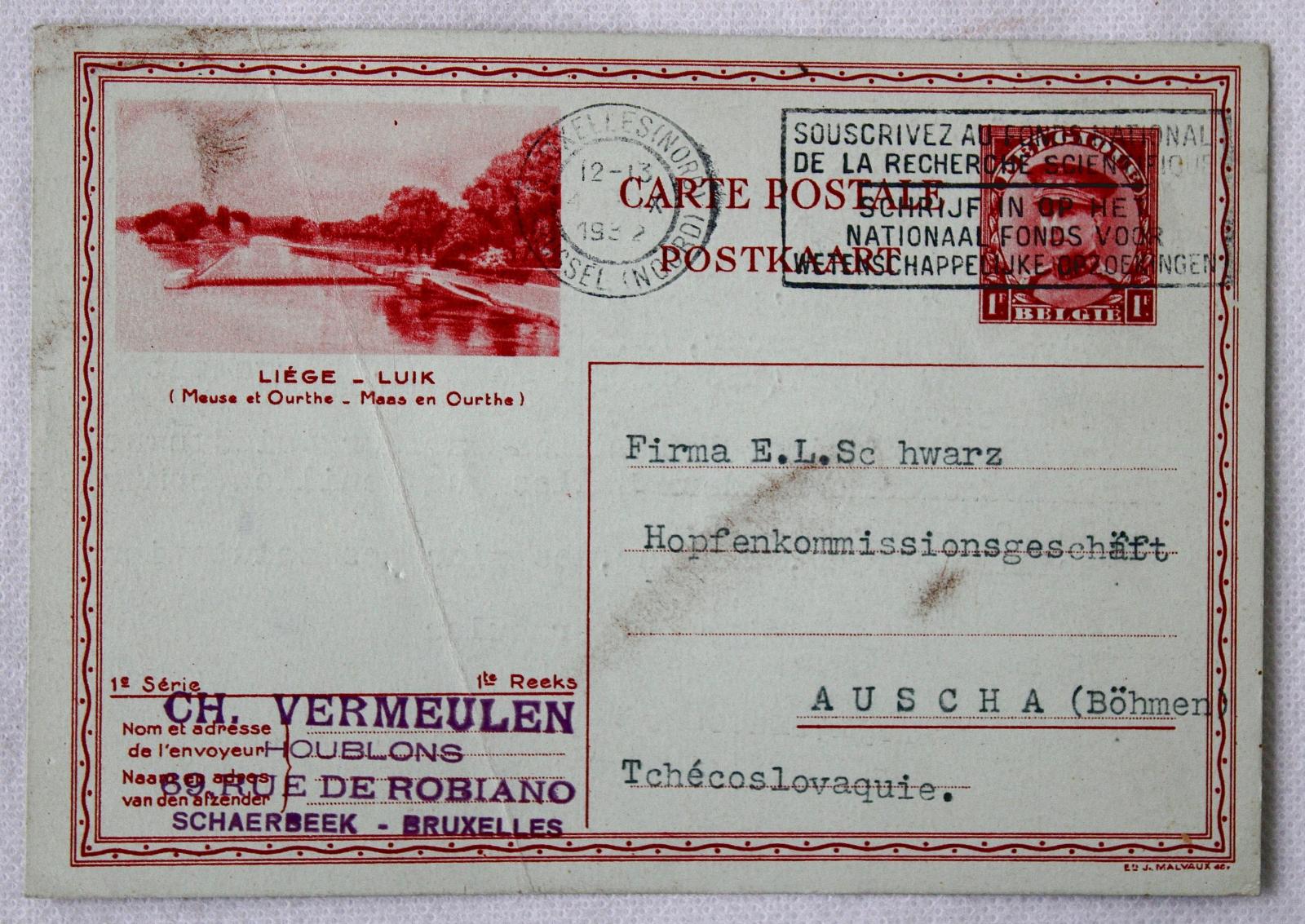 Listy, Belgicko 1932 (firemné) (k7) - Filatelia
