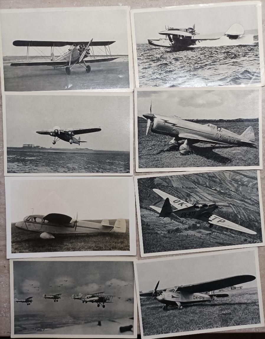 Pohľadnica lietadiel - malý rozmer - Pohľadnice