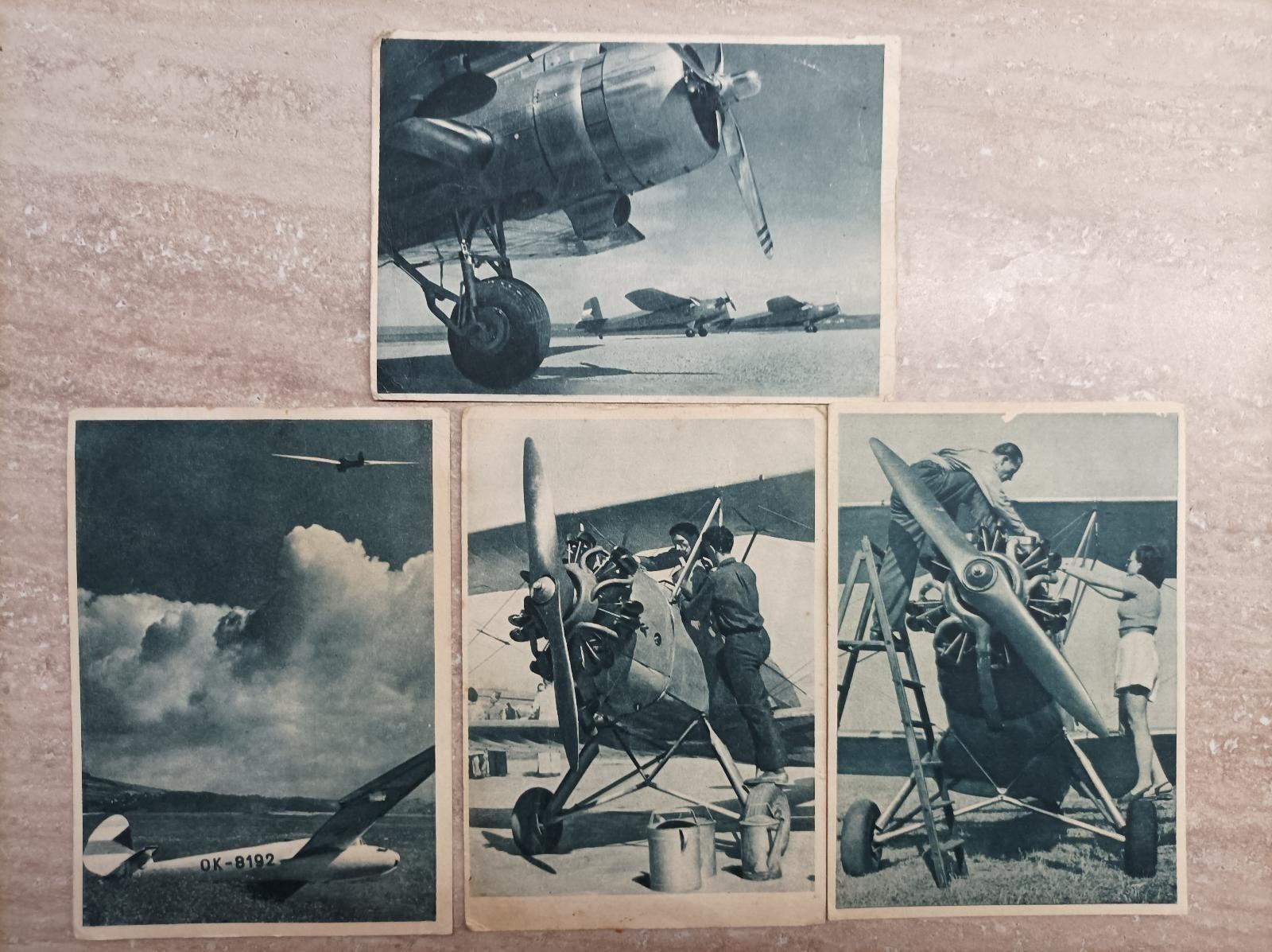Pohľadnica lietadiel - veľký rozmer - Pohľadnice