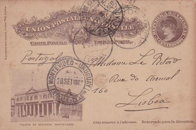 Jižní Amerika, Uruguay, Montevideo 1902 -Portugalsko, Lisabon, s přích