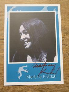 Martina Krátká - originální autogram
