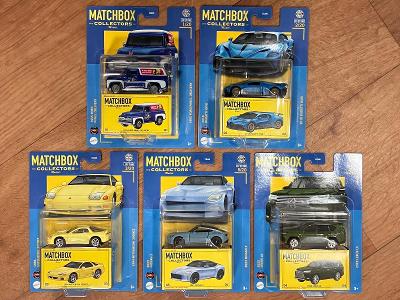 sada 5 kusů modelů Matchbox Collectors 2024 1-5/20 Bugatti Lexus Ford