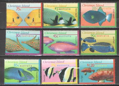 ** VÁNOČNI OSTROV série ryby I + II + III 1995-1996