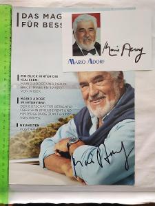 Vinnetou autogram podpis Adorf Mario (Vinnetou - Santer)