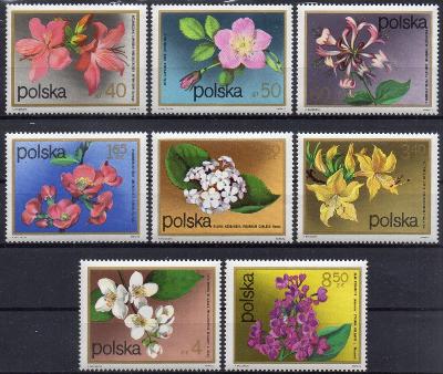 Polsko-Flóra 1972**  Mi.2214-2221 / 4,80 €
