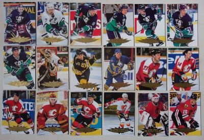 NHL KARTY_47KS_FLEER ULTRA 95-96_GRETZKY_JAGR_IRBE_KARIYA_SALO atd