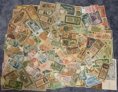 Velká sbírka 197 bankovek z celého světa po sběrateli!