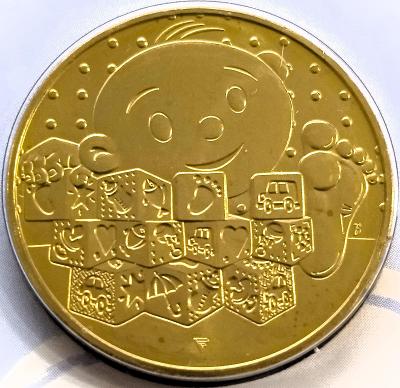 Žeton ze sady mincí 2024 "Narození dítěte"