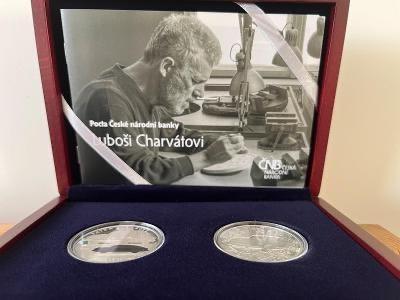Sada stříbrné mince a medaile ČNB - Pocta Luboši Charvátovi, Tatra 603
