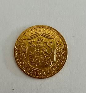 Au mince : Zlatý SVATOVÁCLAVSKÝ dukát 1923 - TOP STAV 