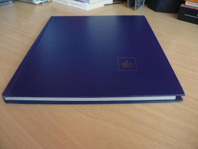 Zásobník na známky, A4, 12 stran, tmavě modrý