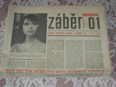 ZÁBĚR, časopis filmového diváka, ročník XXI. 1988, komplet