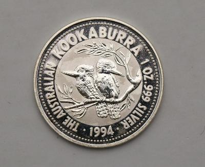 1Oz - 5 Dollars - Elizabeth II - Kookaburra - 1994 - PROOF