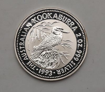 2 Oz - 2 Dollar - Elizabeth II. - Kookaburra 1993 - PROOF
