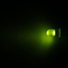 LED 5mm zelená 100mcd/30° difúzní