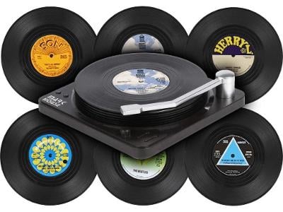 Set 6 podtácků - LP vinyl - Gramofonové desky - M2