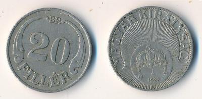Maďarsko 20 fillér 1926