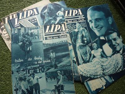 Staré časopisy LÍPA - 1932-33 / 22 ks -  vzácné rarity ! 