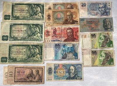 konvolut bankoviek - Čsr - ​​50 kusov