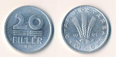 Maďarsko 20 fillér 1991