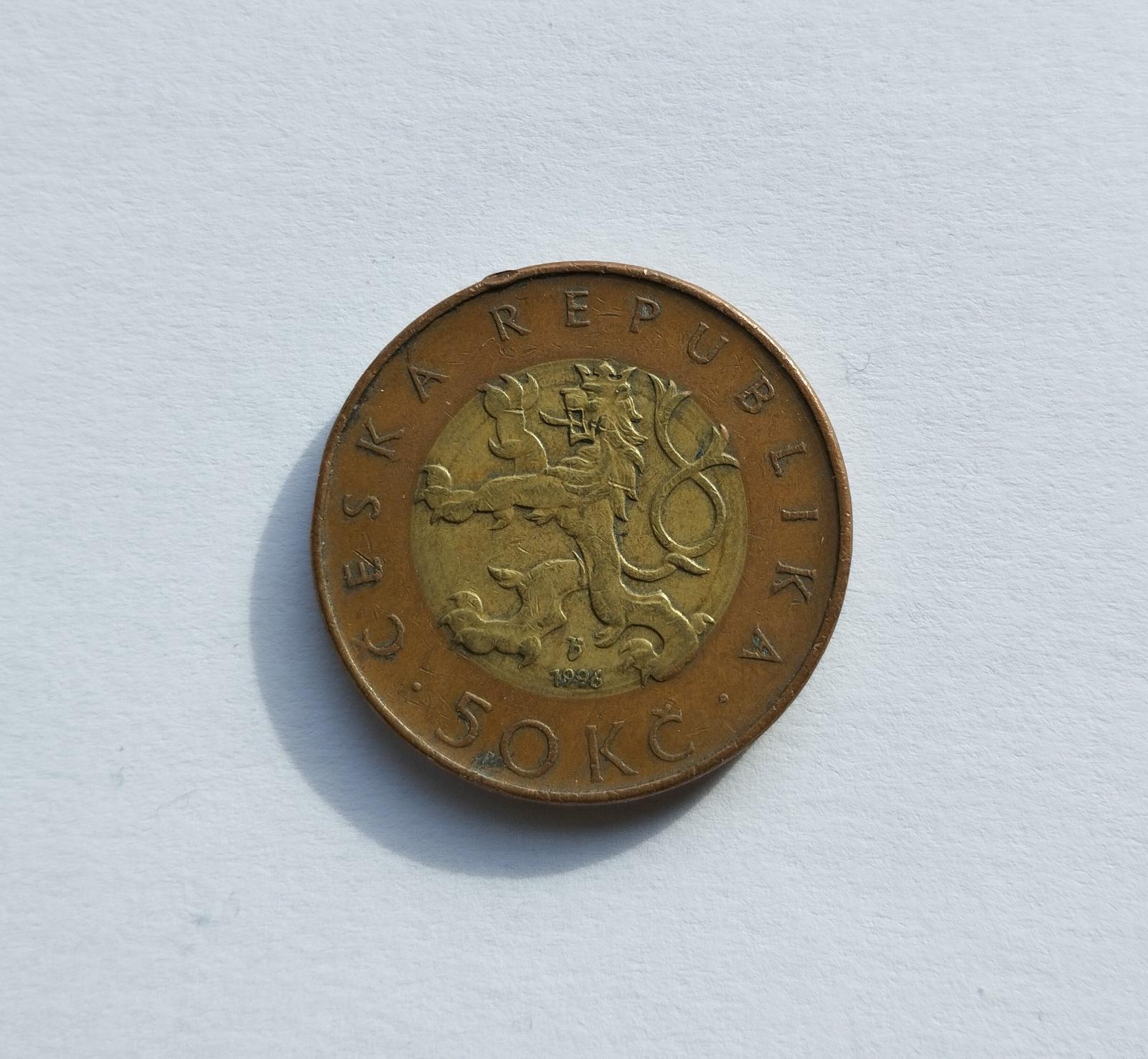 50Kč rok 1996 vzácna minca - Numizmatika