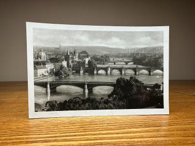 stará pohlednice - Praha mosty 
