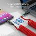 Špirálový kábel USB C, 100W kábel USB C na USB C s LED displejom SooPii - undefined