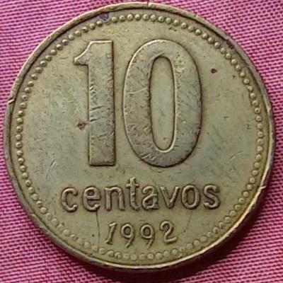 M.2024.316. 10 Centavos. 1992 Argentina - první ročník vydání !