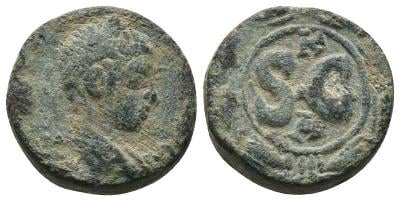 Elagabalus. (218-222 n. l.). Æ Bronz. Sýrie.