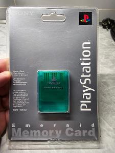Playstation Paměťová karta (Memory Card) SCPH-1020 Zelená (Emerald)