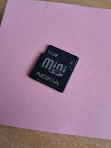 Nokia Mini SD 64 MB funkční paměťová karta do mobilu.