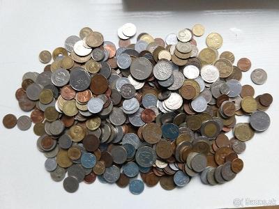 Prodám 2 kg minci - Mix Svět a Europa