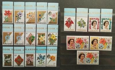 Cookovy ostrovy 1967 Definitiva ostrovních květin a královny 4$-10$=*