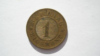 Dánsko 1 Rigsmont Schilling 1856