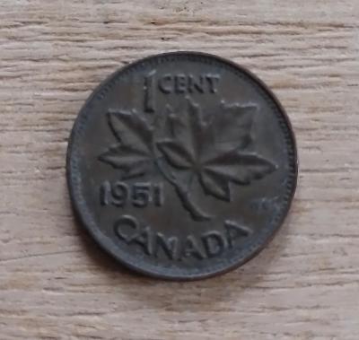Bronzoví 1 cent Canada 1951