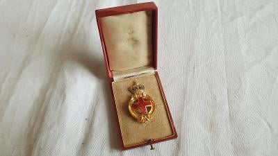 RRR Vzácné - Čestný odznak červeněho kříže s origo etuí...