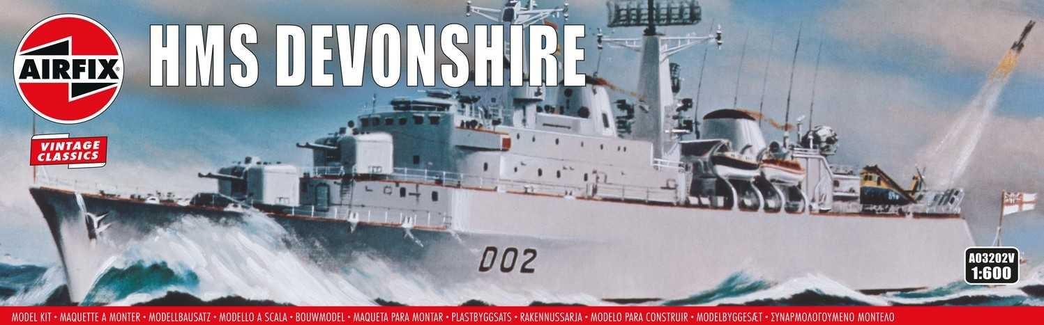 HMS Devonshire - Airfix Classic Kit VINTAGE A03202V 1:600 - Modely lodí, bojových plavidiel