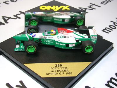 24 - F1 FORTI FORD Luca BADOER SPANISH GP 1996  c.289 - ONYX 1:43