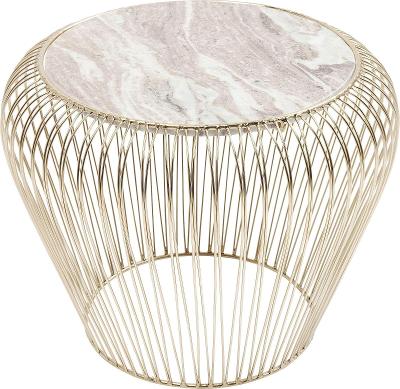 Kare Designový servírovací stolek Beam, šedý/Brass