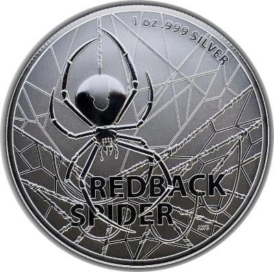 @ - Stříbrná mince 1 Oz - Redback Spider 2020 (Černá vdova)
