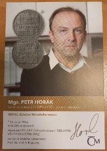 Podpisová karta: Mgr. Petr Horák / založení národního muzea