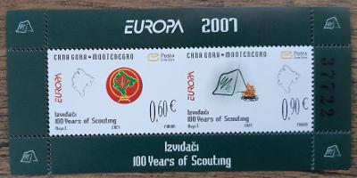 Černá Hora ** 139/40 H-Blatt 2  EUROPA, skauting, r.2007 (EN520)