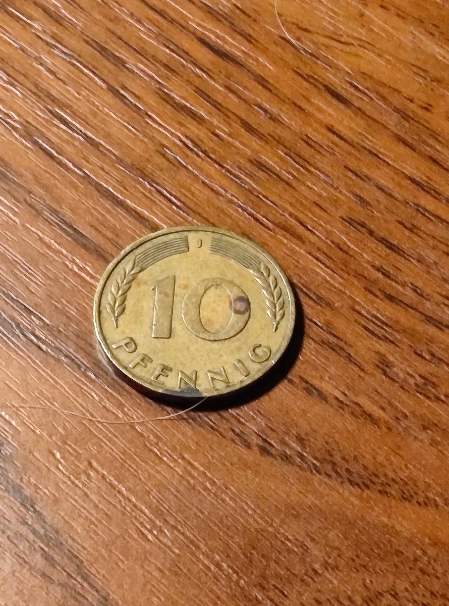 mince Spolková republika Nemecko 10 fenikov 1950 - Numizmatika