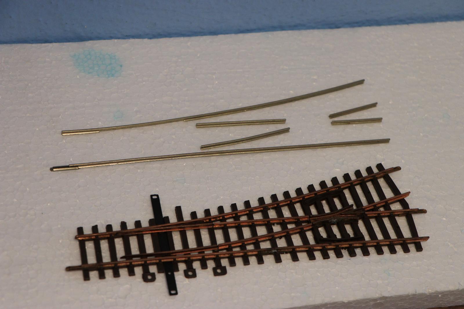 Pilz výhybka ľavá 15°, náhradné diely koľajničky - Modelové železnice