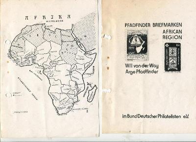 katalog skautských známek, region Afrika, 1991, německy