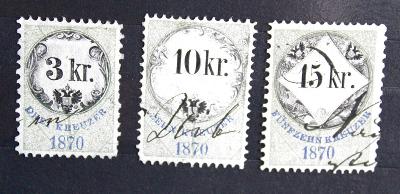 Kolky , Rakúsko - Krejcary 1870 / Známky (2a)