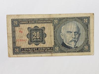 20 kčs / koruna 1926 Eg Československo