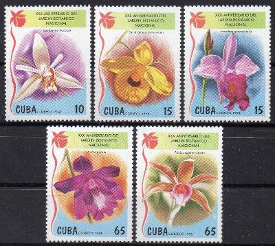 Kuba-Orchideje-1998**  Mi.4144-4148 / 5 €