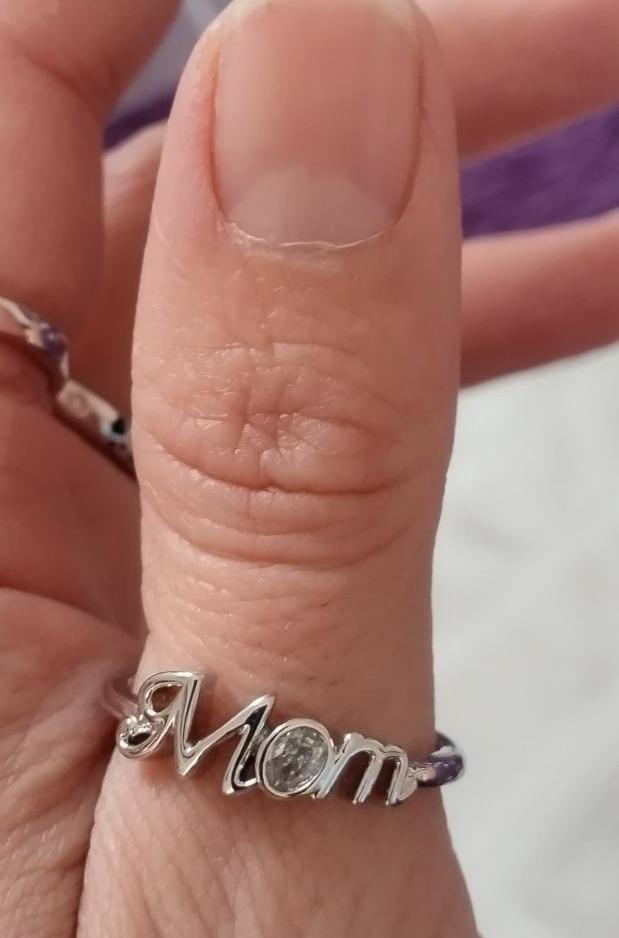 Strieborný prsteň mama - Šperky